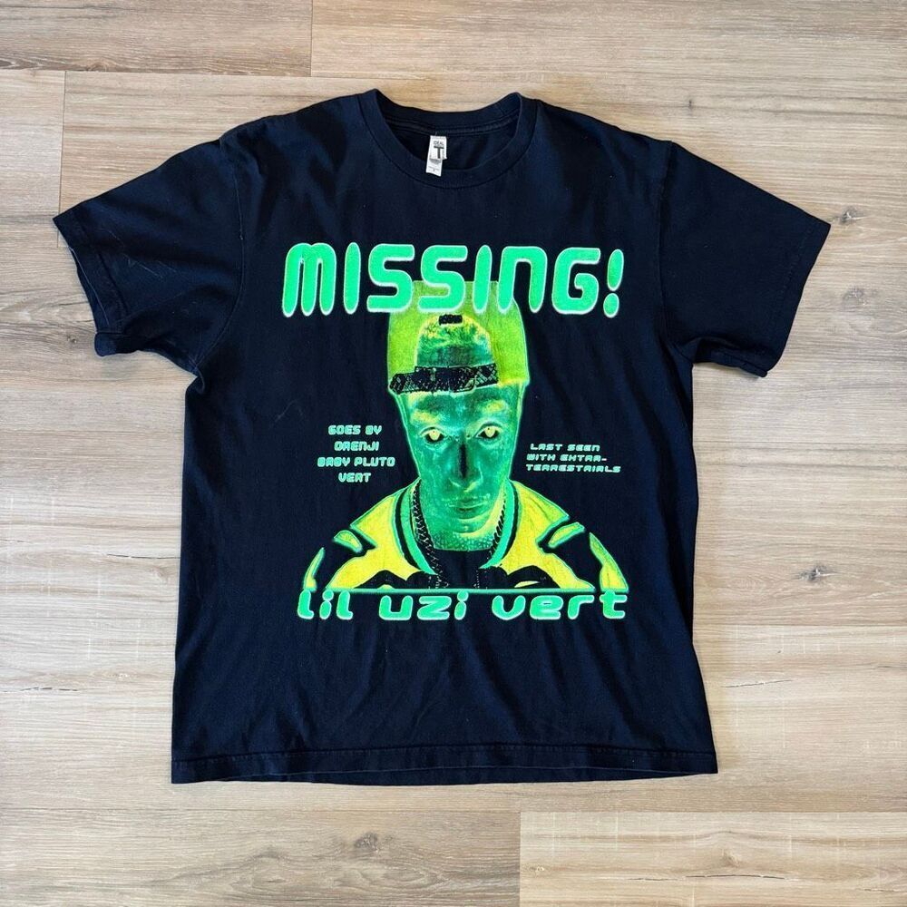 Lil Uzi Vert Eternal Atake Black Medium Shirt Orenji Baby Pluto Vert Size M Rap